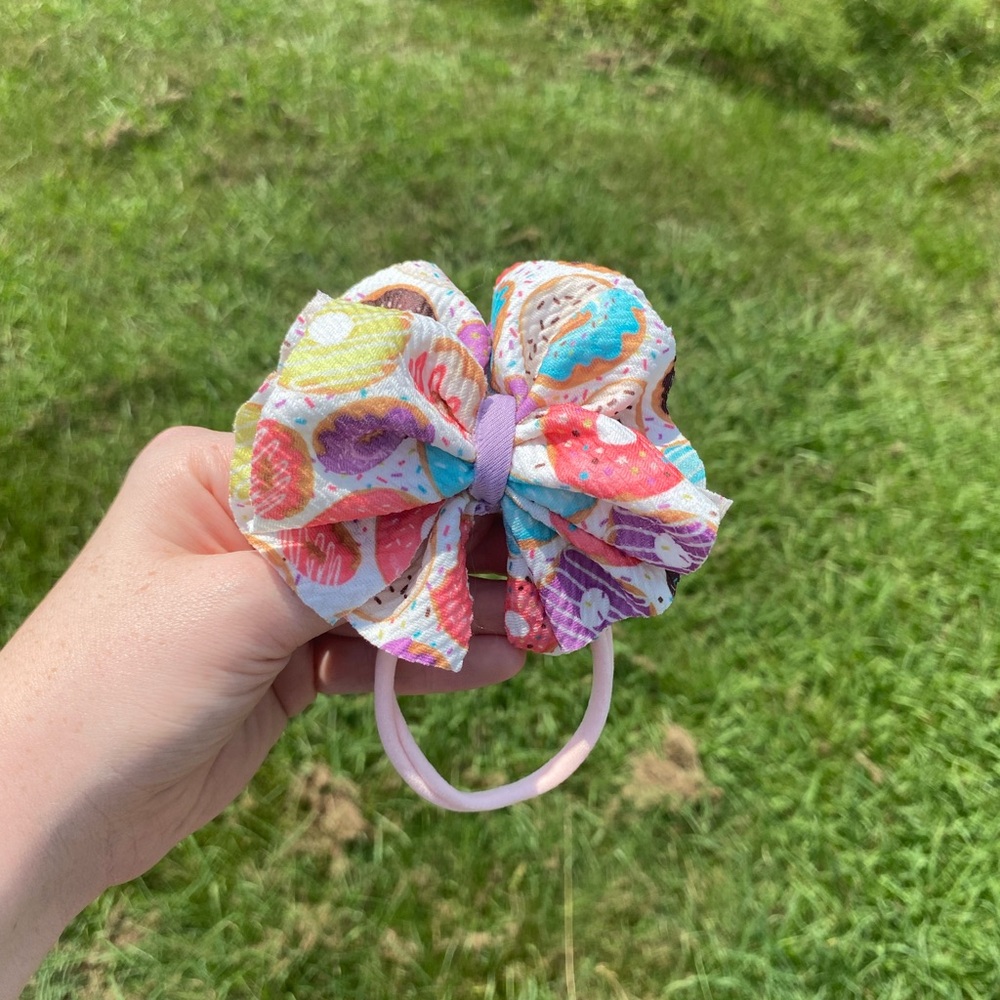 Colorful Bow Hair Tie
